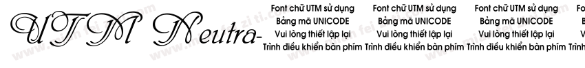 UTM Neutra字体转换